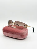 CRISTAL RIMLESS SUNGLASSES