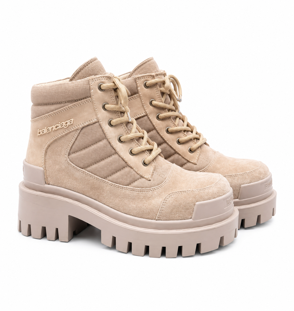 LUXE PLATFORM LACE-UP BOOTS