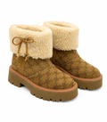 LUXURY SHEARLING PLATFORM BOOTS