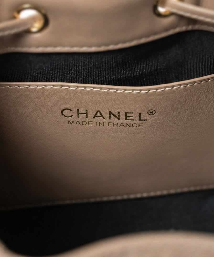 CHANEL CHAIN DRAWSTRING BAG