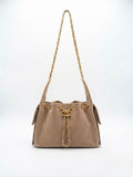 CHANEL CHAIN DRAWSTRING BAG