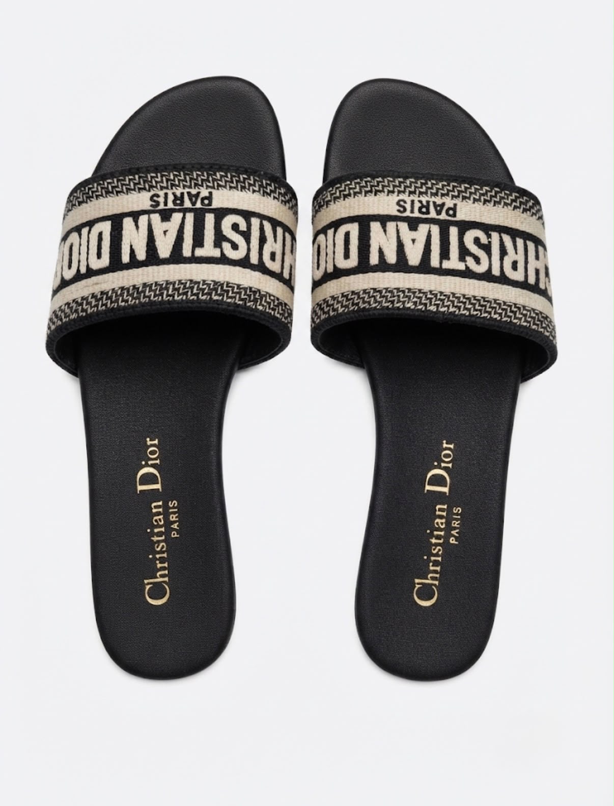 CHRISTIAN DIOR LOGO SLIDES