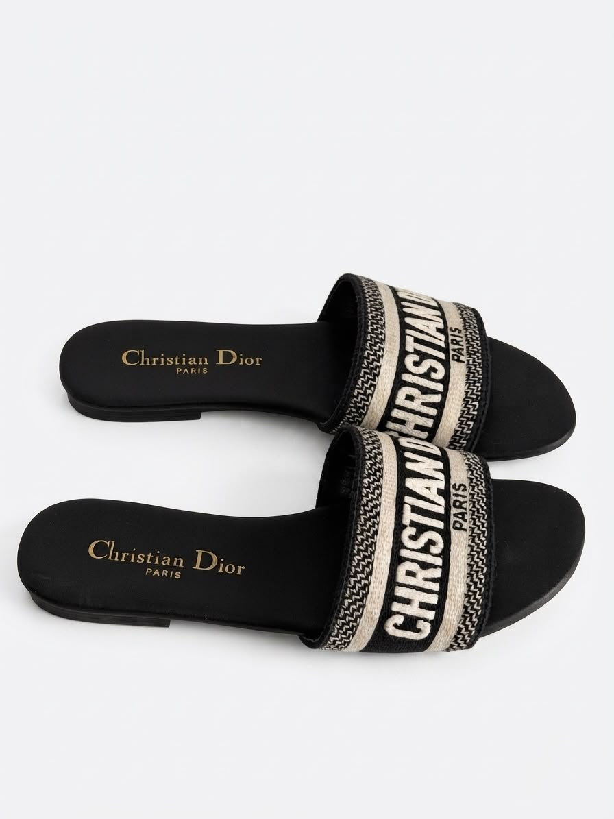 CHRISTIAN DIOR LOGO SLIDES