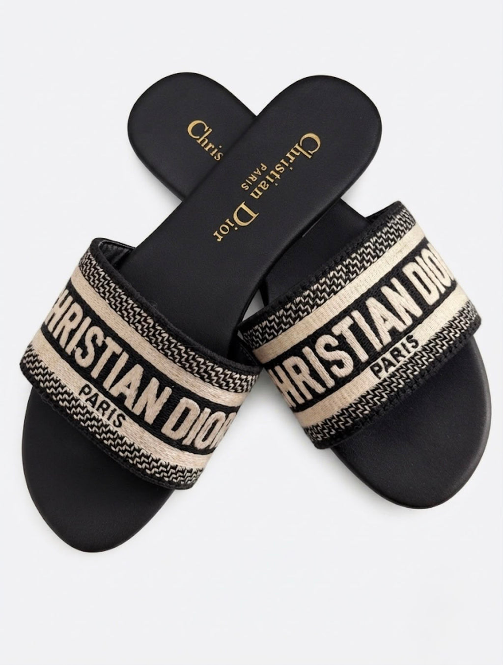 CHRISTIAN DIOR LOGO SLIDES
