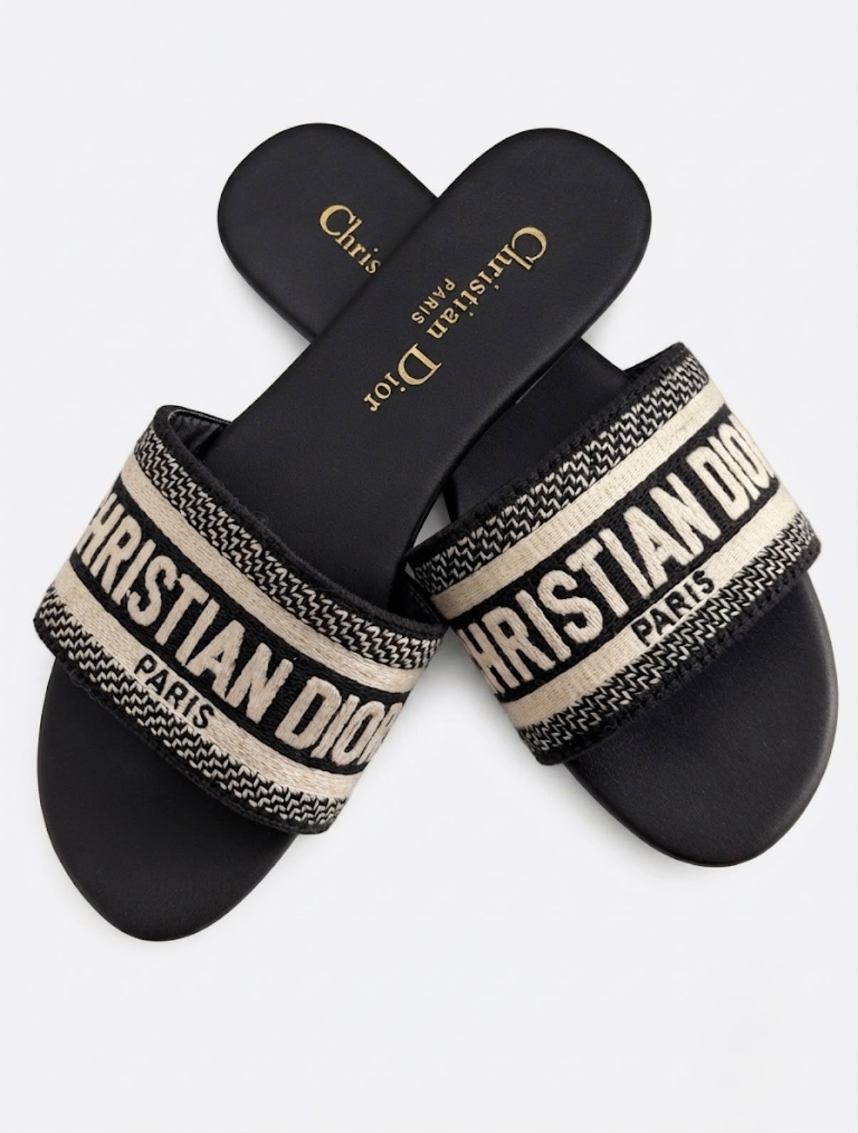 CHRISTIAN DIOR LOGO SLIDES