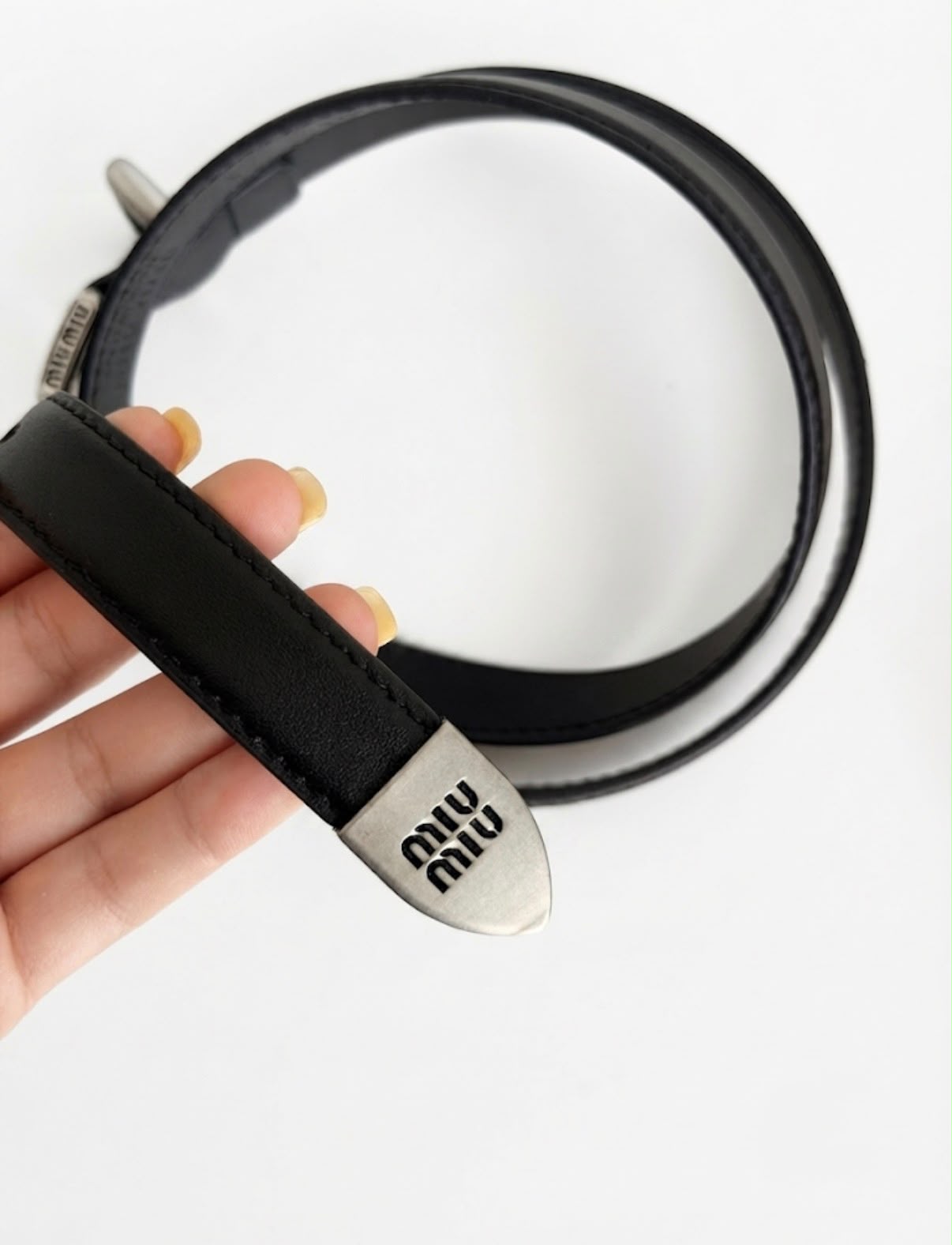 LUXE MIU MIU LEATHER BELT