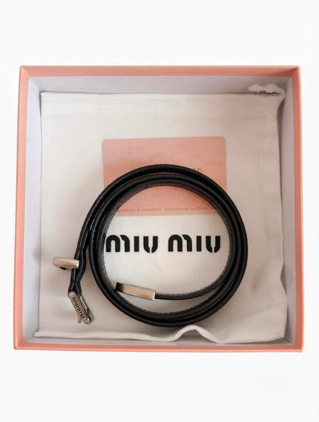 LUXE MIU MIU LEATHER BELT