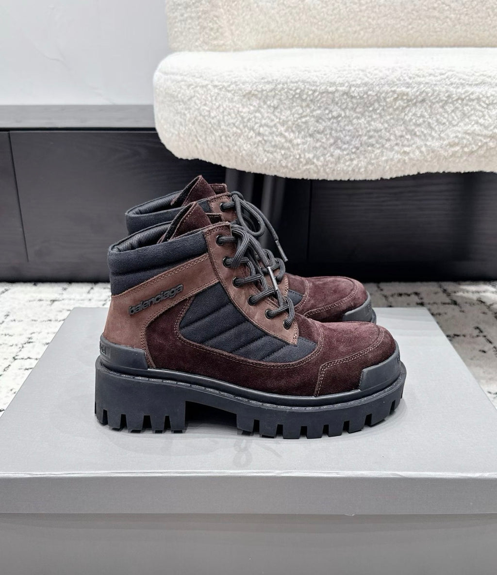 LUXE PLATFORM LACE-UP BOOTS