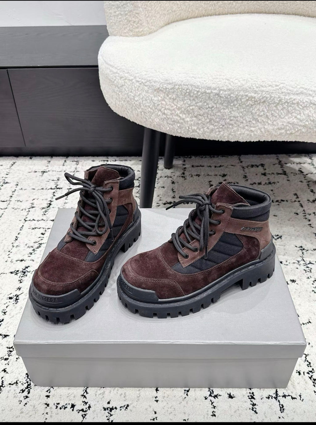 LUXE PLATFORM LACE-UP BOOTS